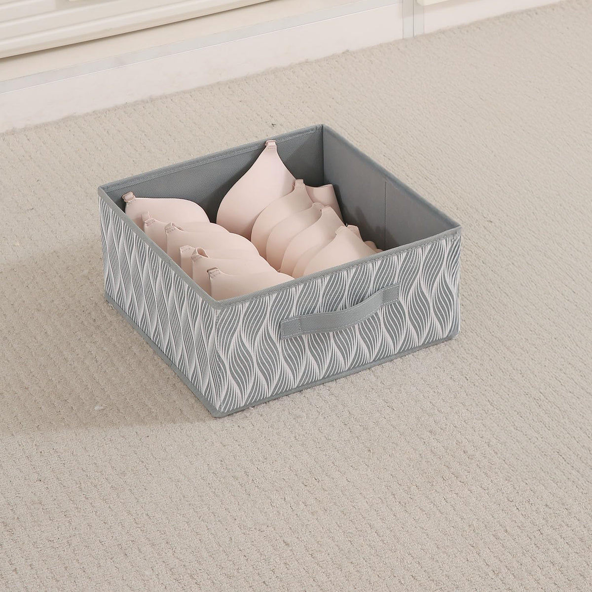 Foldable Clothes Storage Box | Durable Non-Woven Organizer with Handle