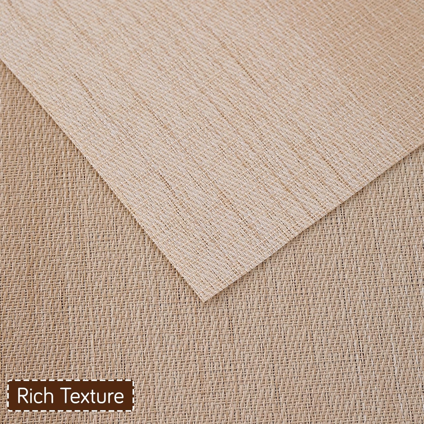 GradientHue PVC Mats for Dining Table - Sand Oasis