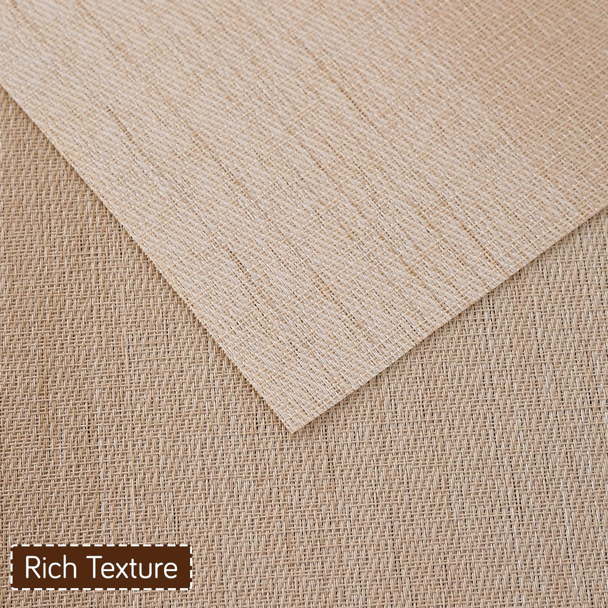 GradientHue PVC Mats for Dining Table - Sand Oasis
