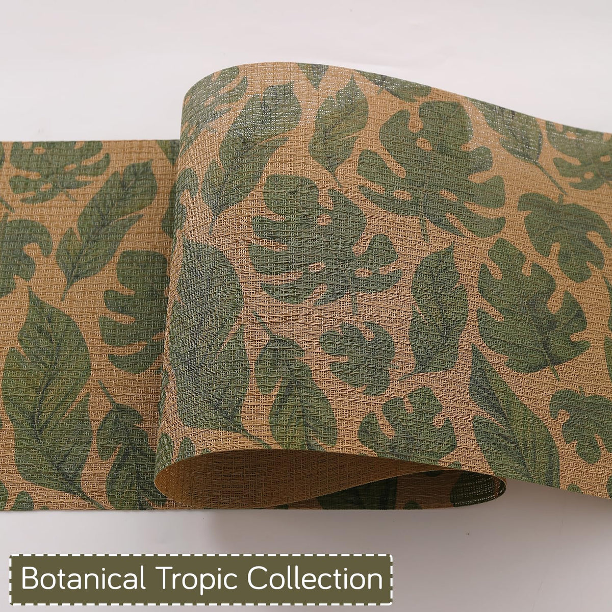 Botanical Tropic PVC Mats for Dining Table - Cana Lily Leaves