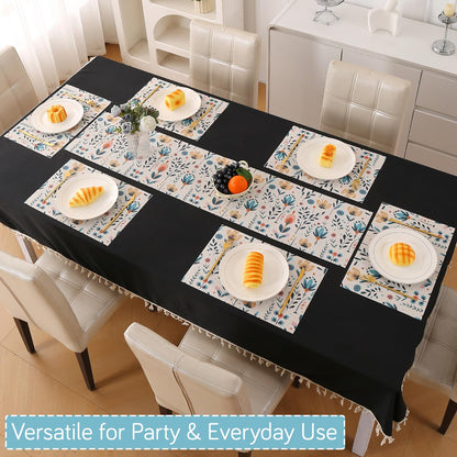 Artistic Flora PVC Washable Mats for Dining Table - Magnolia Champaca