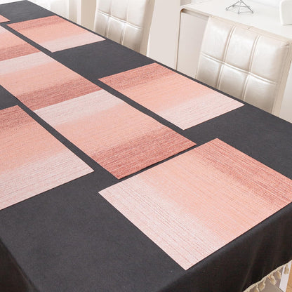GradientHue PVC Mats for Dining Table - Sunset Glow