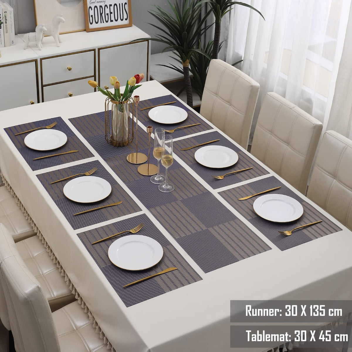 PVC Dining Table Mats, Violet