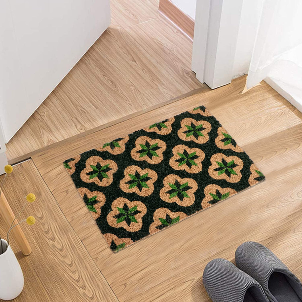 Coir Entrance Door Mat with Anti-Slip PVC Backing