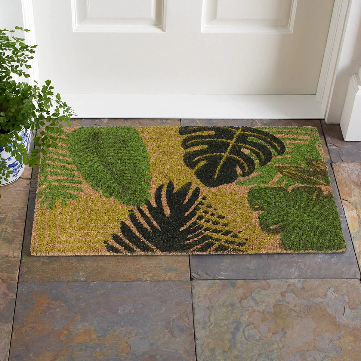 Coir Entrance Door Mat with Anti-Slip PVC Backing