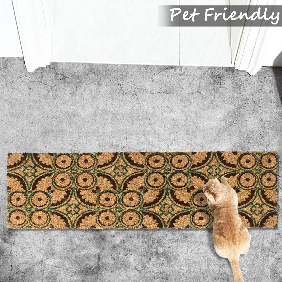 Coir Entrance Door Mat with Anti-Slip PVC Backing