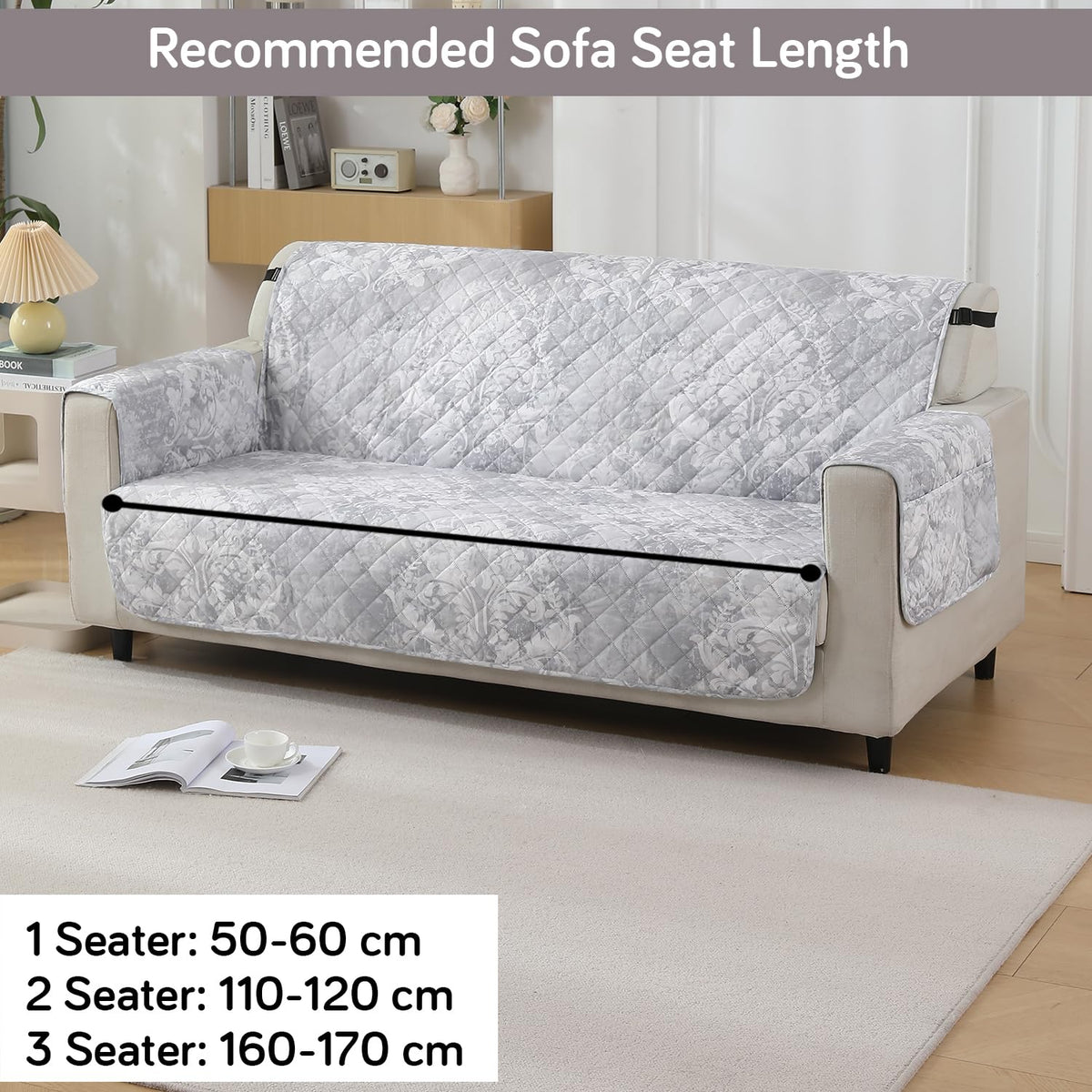 How to measure the size of 2 seater sofa for quilted waterproof sofa cover Guide