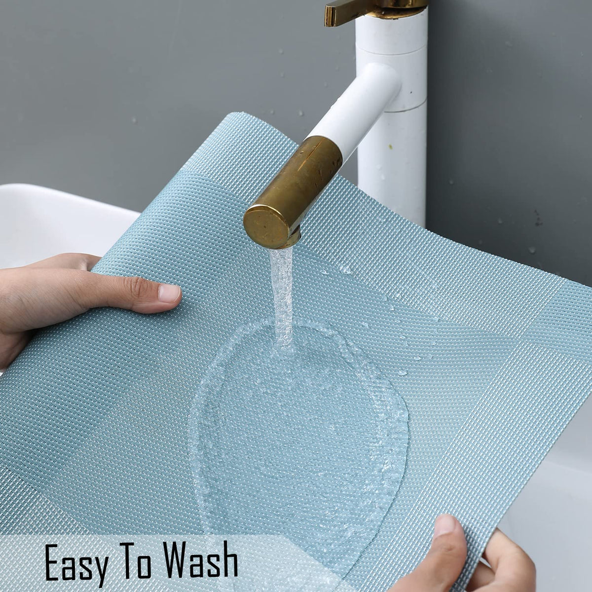 PVC Dining Table Mats, Blue