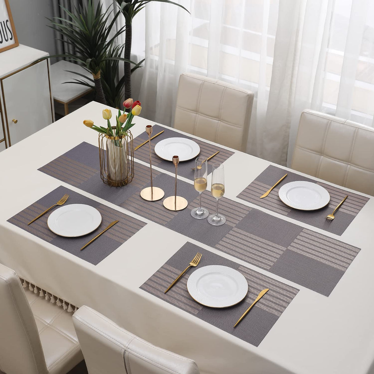 PVC Dining Table Mats, Violet