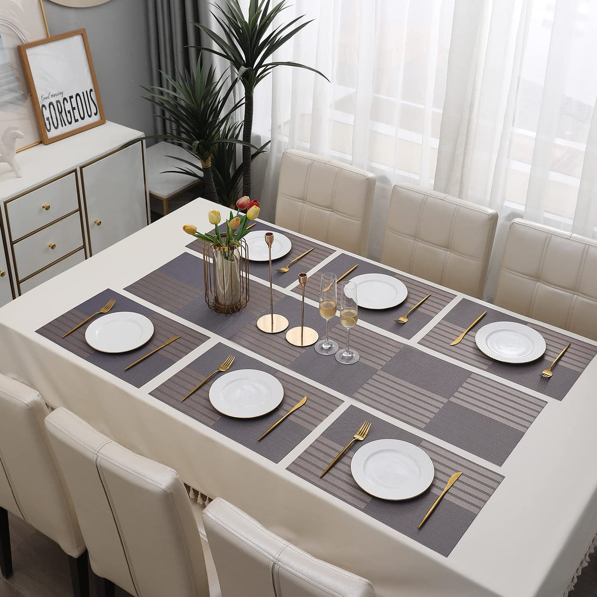 PVC Dining Table Mats, Violet