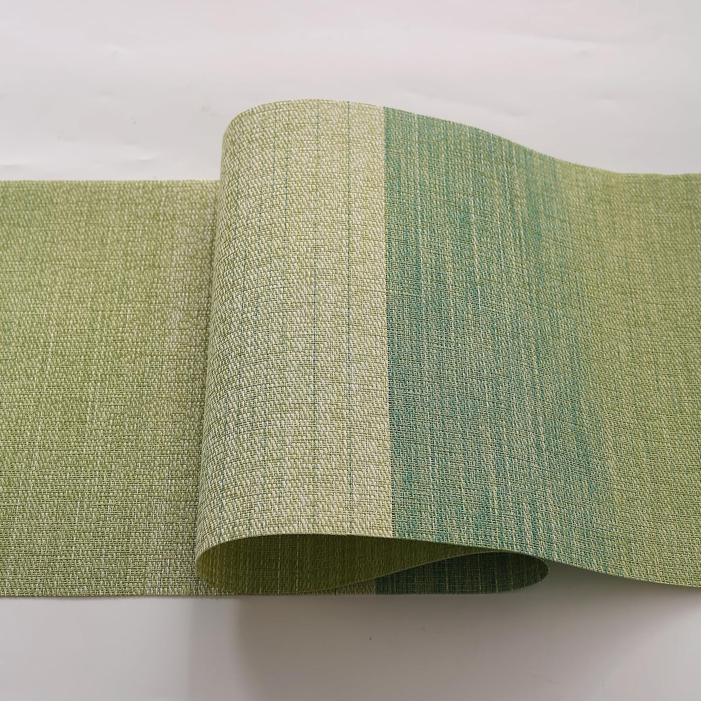GradientHue PVC Mats for Dining Table - Meadow Mist