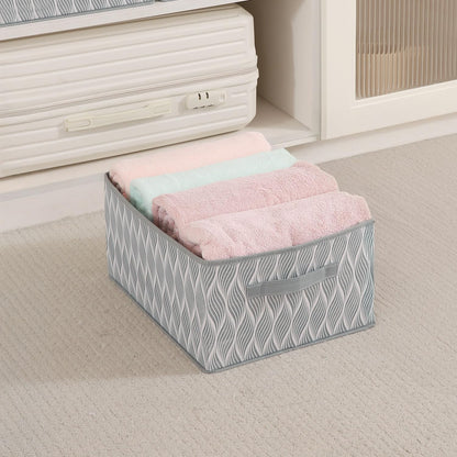 Foldable Clothes Storage Box | Durable Non-Woven Organizer with Handle
