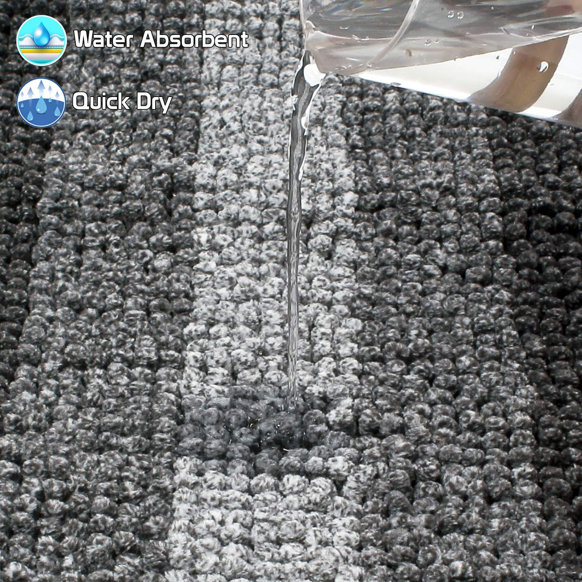 Super Soft Machine Washable Bathroom Floor Mats
