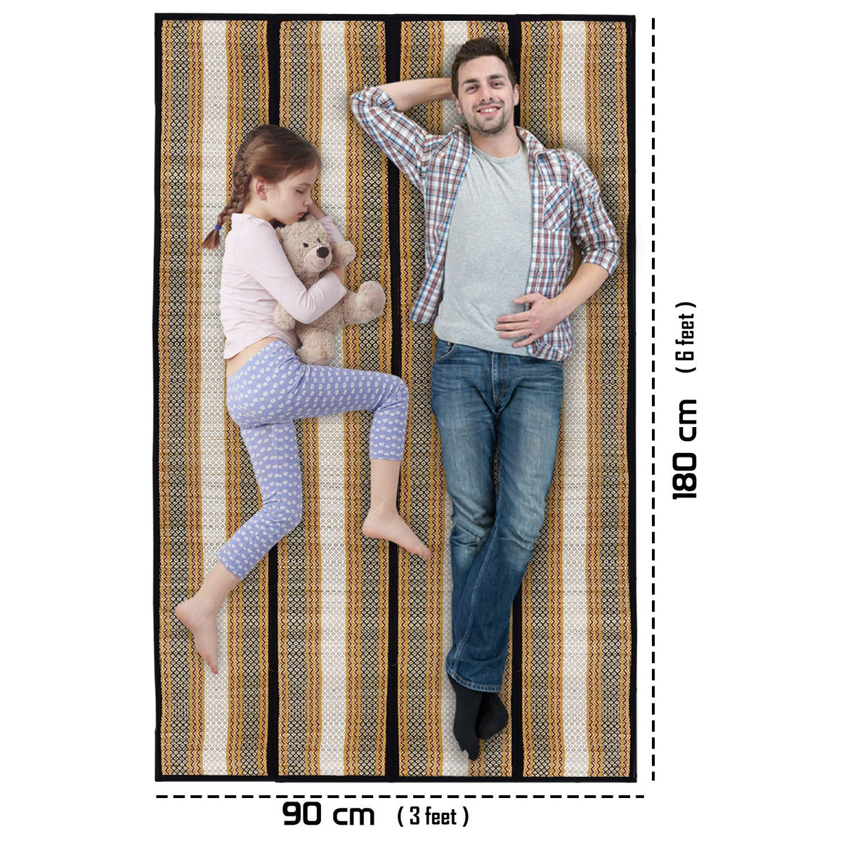 Eco-friendly Black floor sleeping mat | HOKIPO