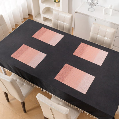 GradientHue PVC Mats for Dining Table - Sunset Glow