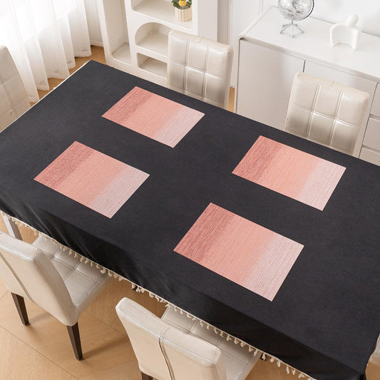 GradientHue PVC Mats for Dining Table - Sunset Glow
