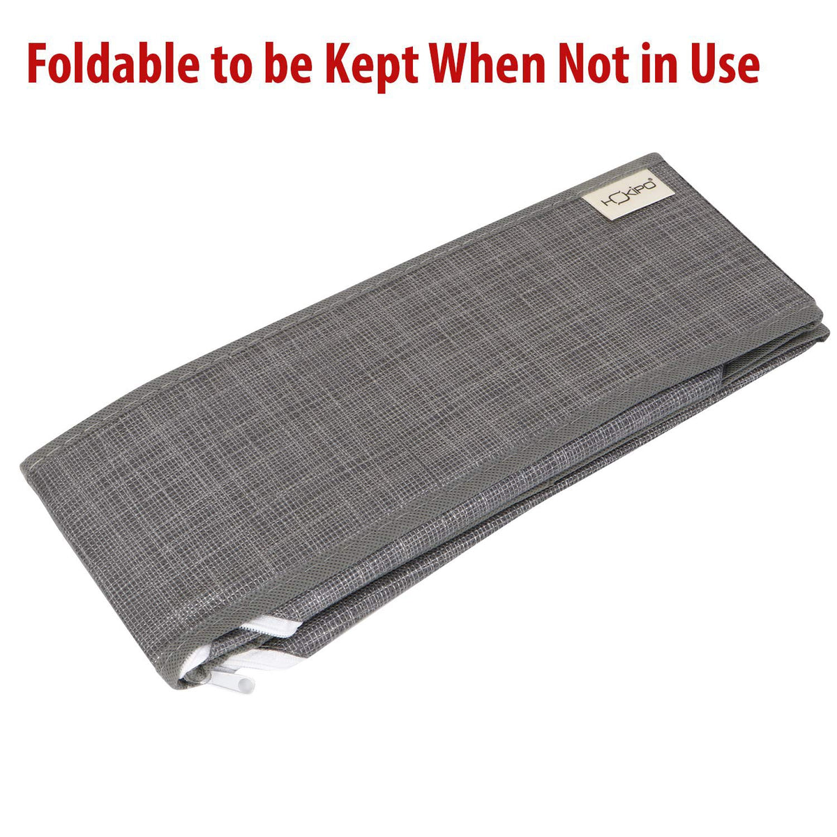 Fabric Wardrobe Organizer For Clothing Undergarments And Socks, Drawer Divider (Grey)