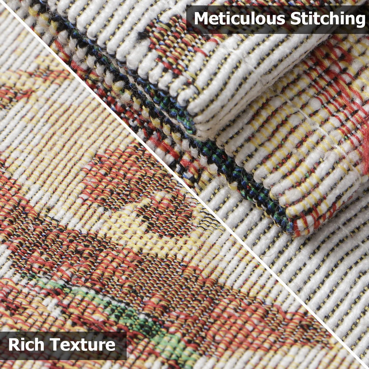 Cotton Jacquard Dining Table Mats, Multicolor Tribal Women