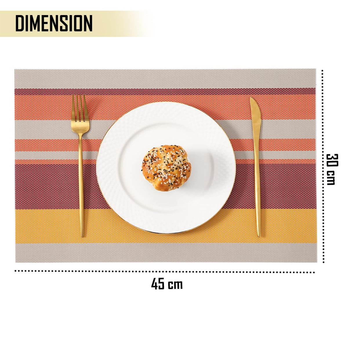 PVC Dining Table Mats, Multicolour