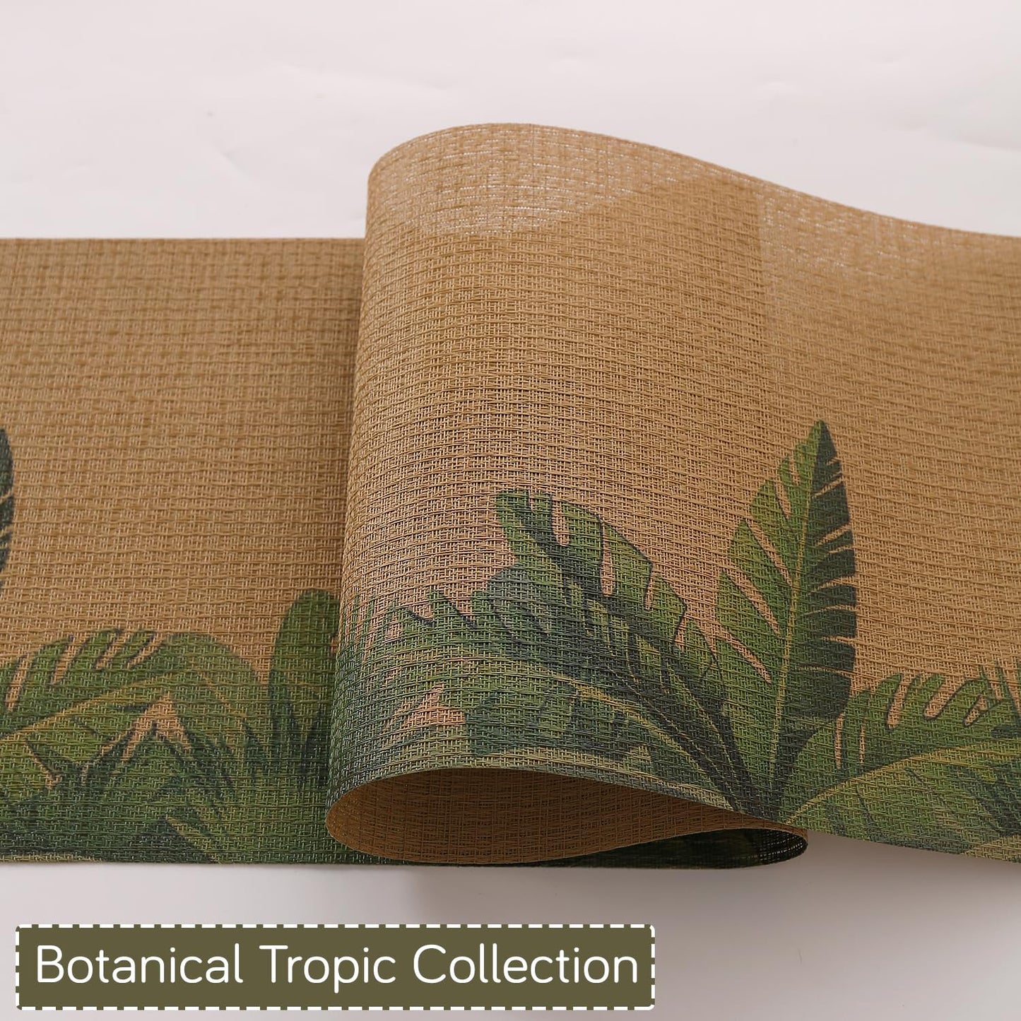 Botanical Tropic PVC Mats for Dining Table - Bird of Paradise Leaves