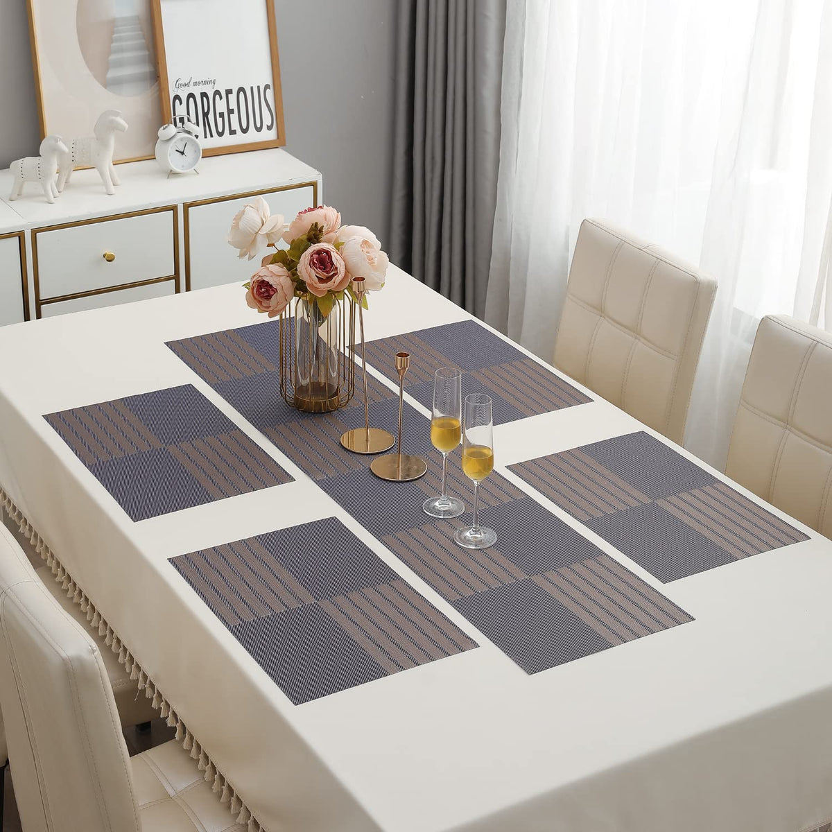 PVC Dining Table Mats, Violet