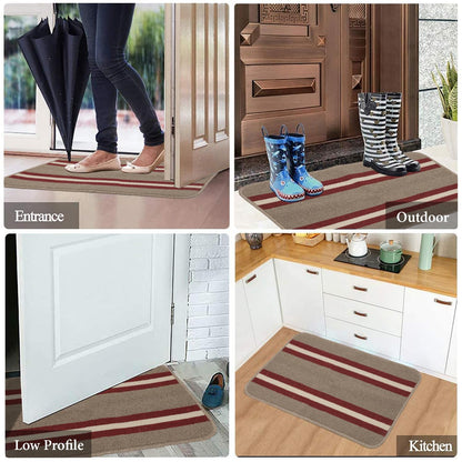 Doormat for Entrance, Size 45X75 cm, Brown