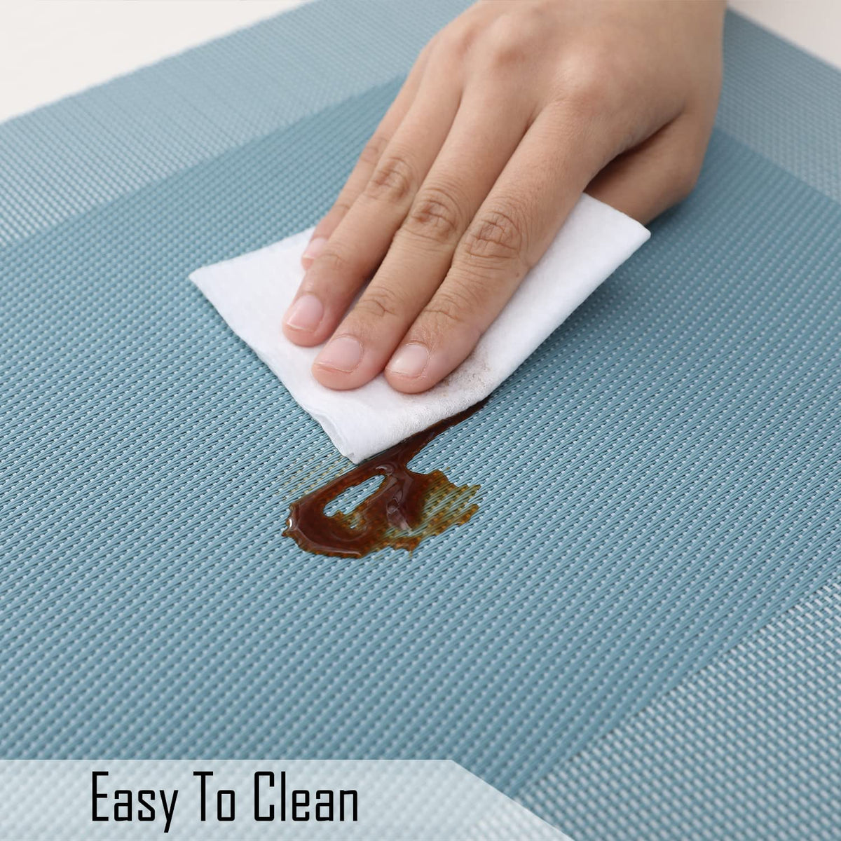 PVC Dining Table Mats, Blue