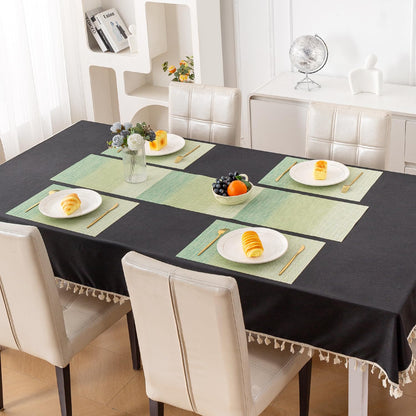GradientHue PVC Mats for Dining Table - Meadow Mist