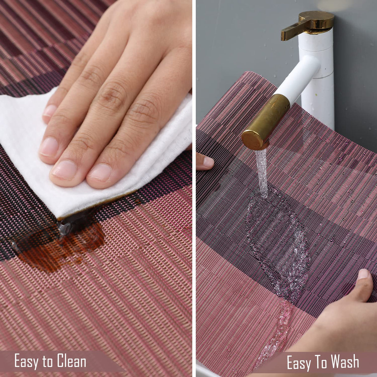PVC Dining Table Mats, Wine