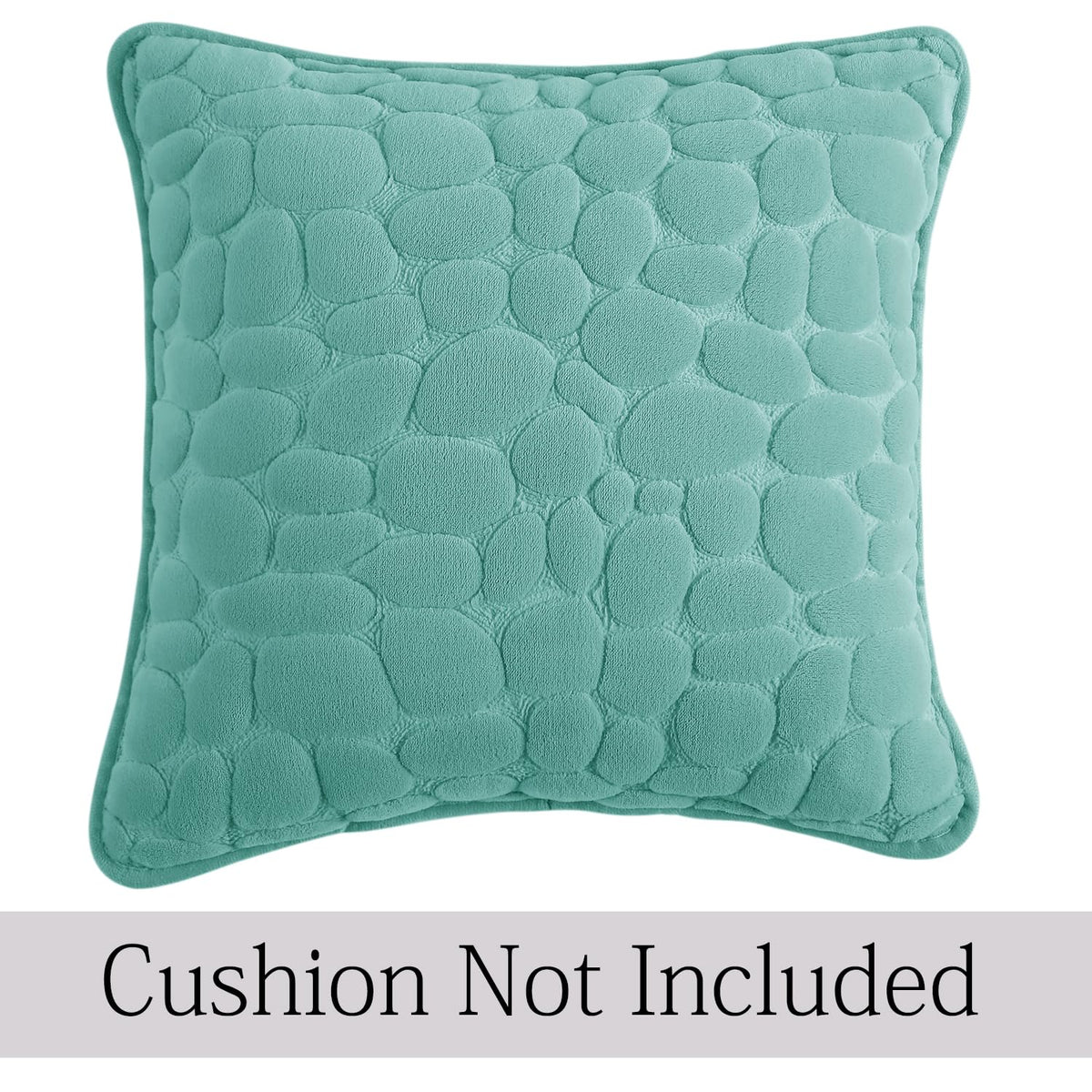 Buy Fog Blue Colour Premium Zippered Pebble Texture Milk Velvet Cushion Covers | Square Pillows