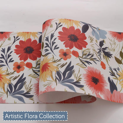 Artistic Flora PVC Washable Mats for Dining Table - Chrysanthemum