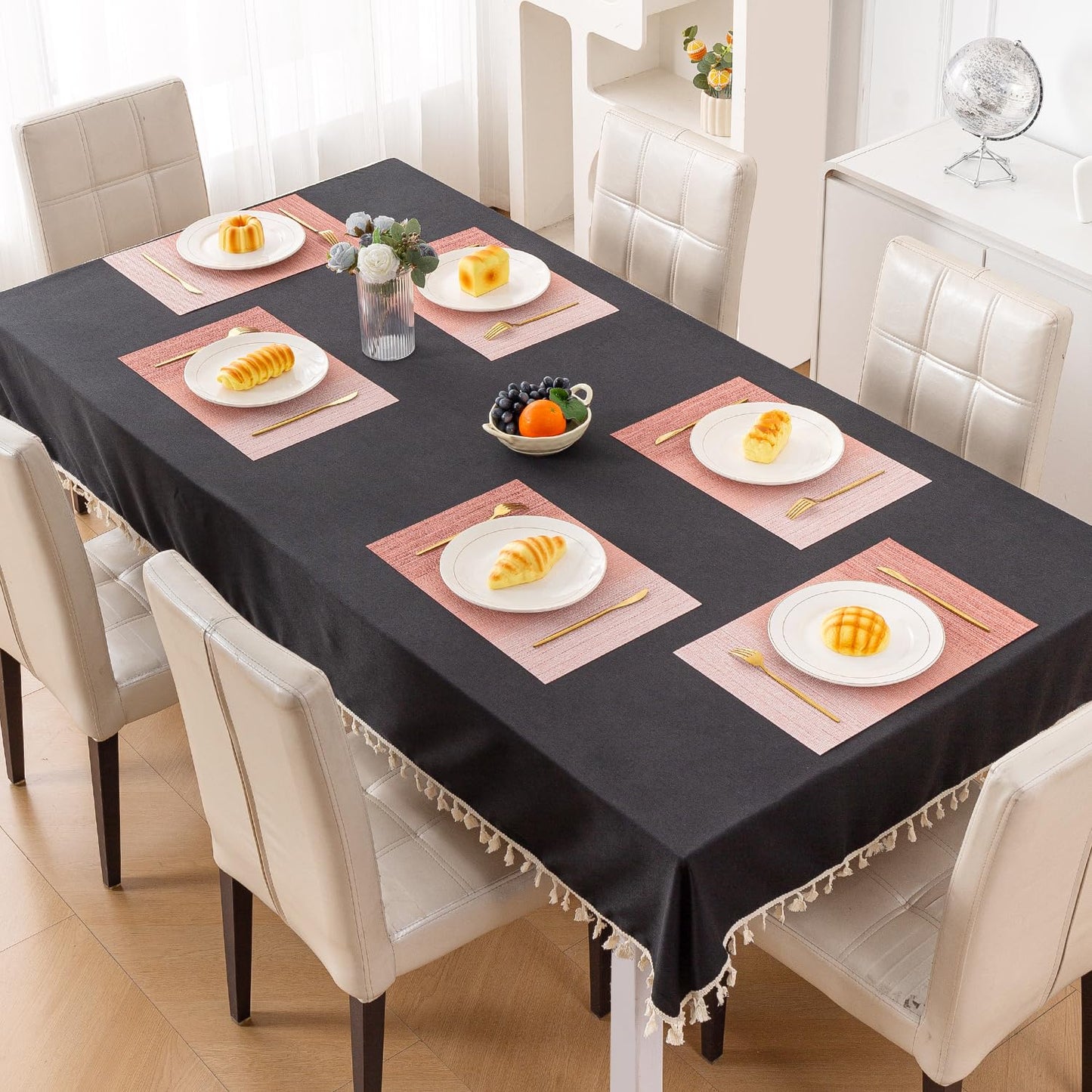 GradientHue PVC Mats for Dining Table - Sunset Glow