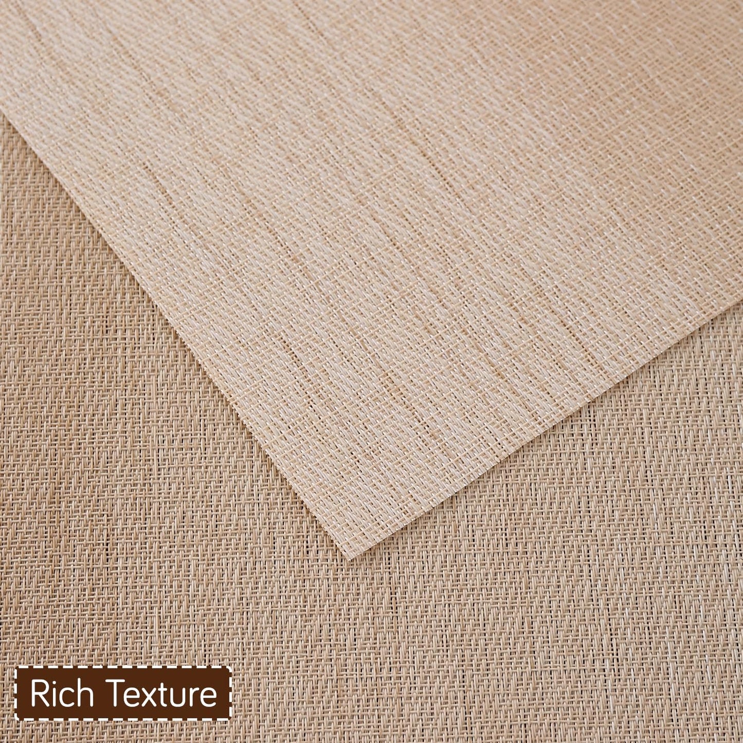 GradientHue PVC Mats for Dining Table - Sand Oasis