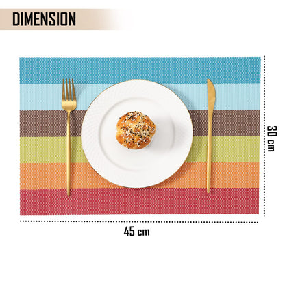 PVC Dining Table Mats, Multicolour