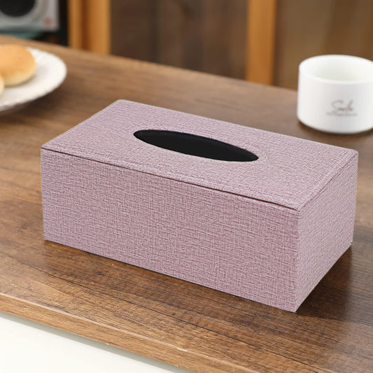 Faux Leather Tissue Paper Holder, Lavendar