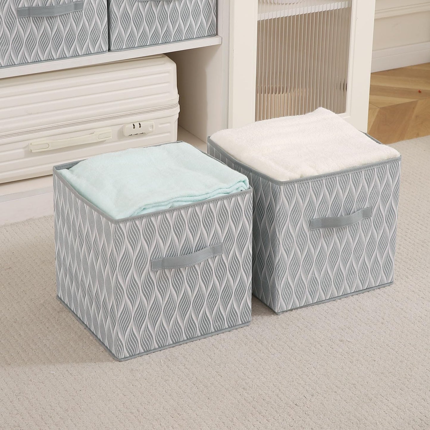 Foldable Clothes Storage Box | Durable Non-Woven Organizer with Handle