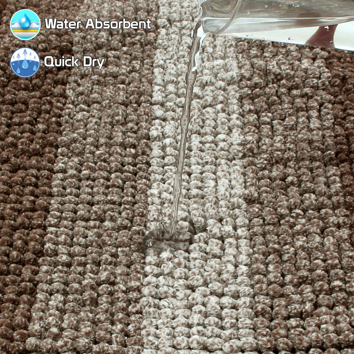 Buy High Water Absorbent Bathroom Mats | HOKIPO