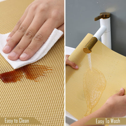 PVC Dining Table Mats, Golden