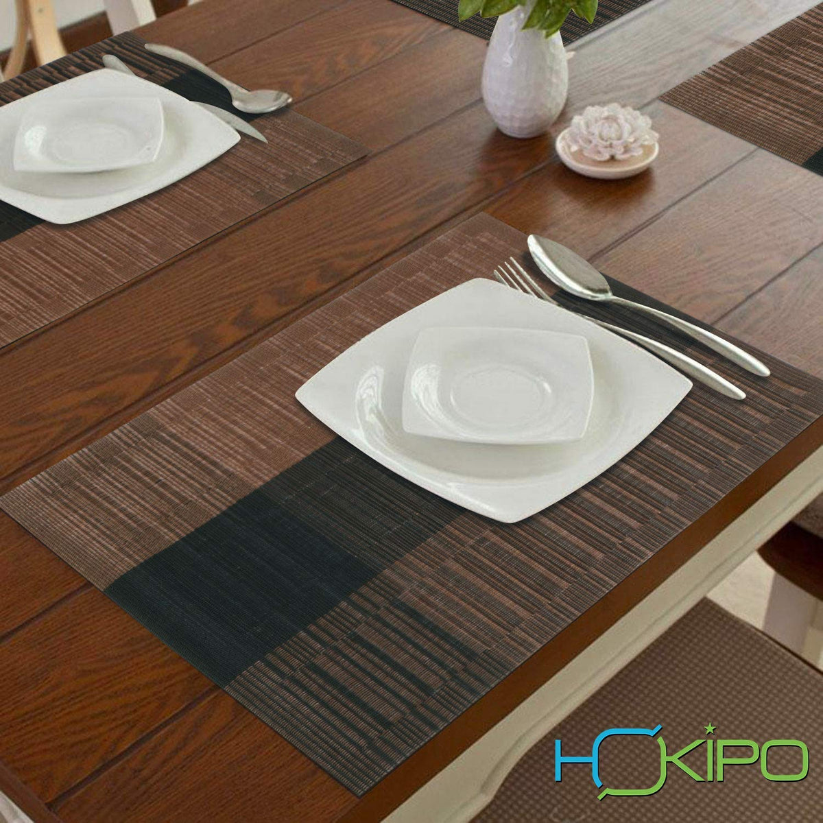 PVC Dining Table Mats, Metalic Brown