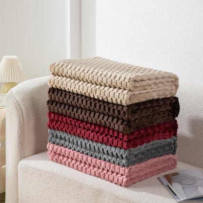 AC Fleece Blanket Queen, Brown