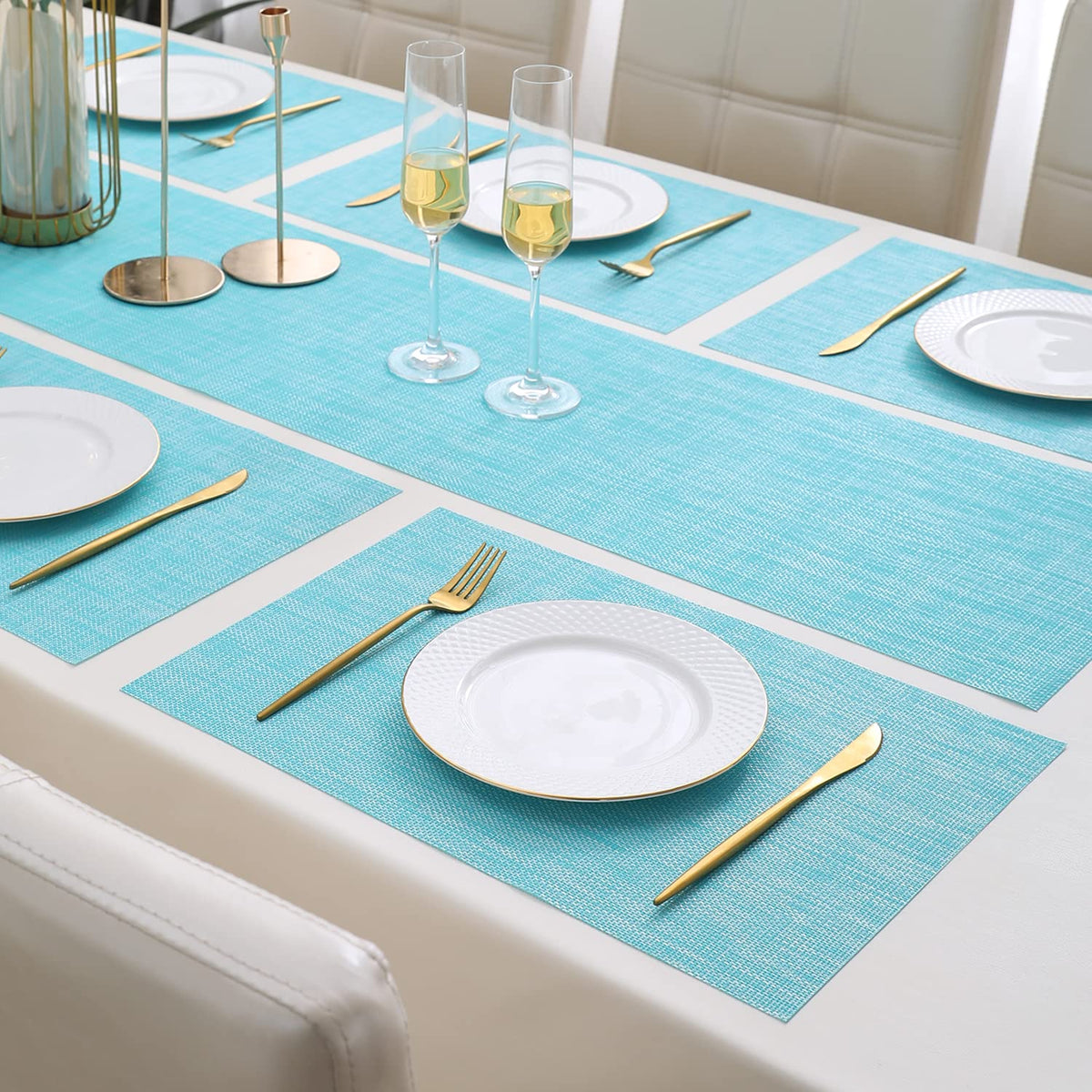PVC Dining Table Mats,Turquoise
