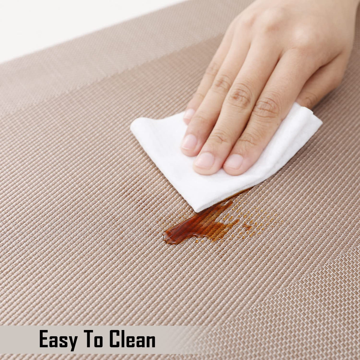 PVC Dining Table Mats, Beige