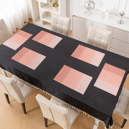 GradientHue PVC Mats for Dining Table - Sunset Glow