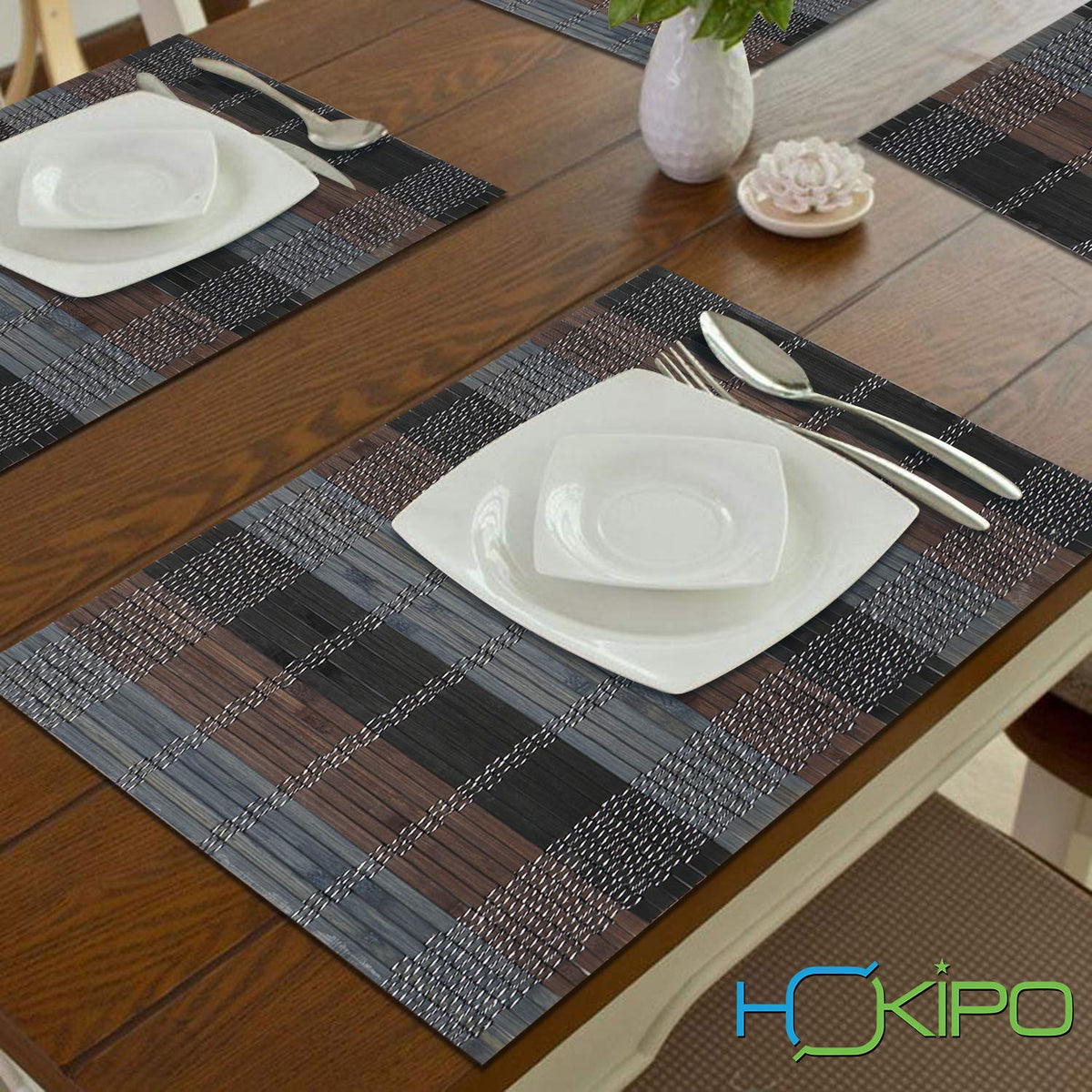 Buy Heat Resistant Bamboo Dining Table Mats | HOKIPO