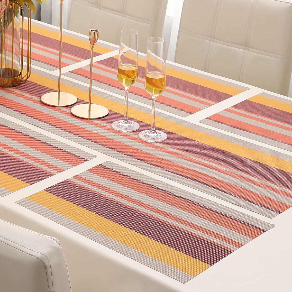 PVC Dining Table Mats, Multicolour