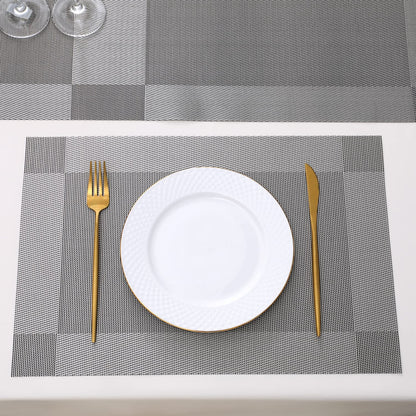 PVC Dining Table Mats, Grey