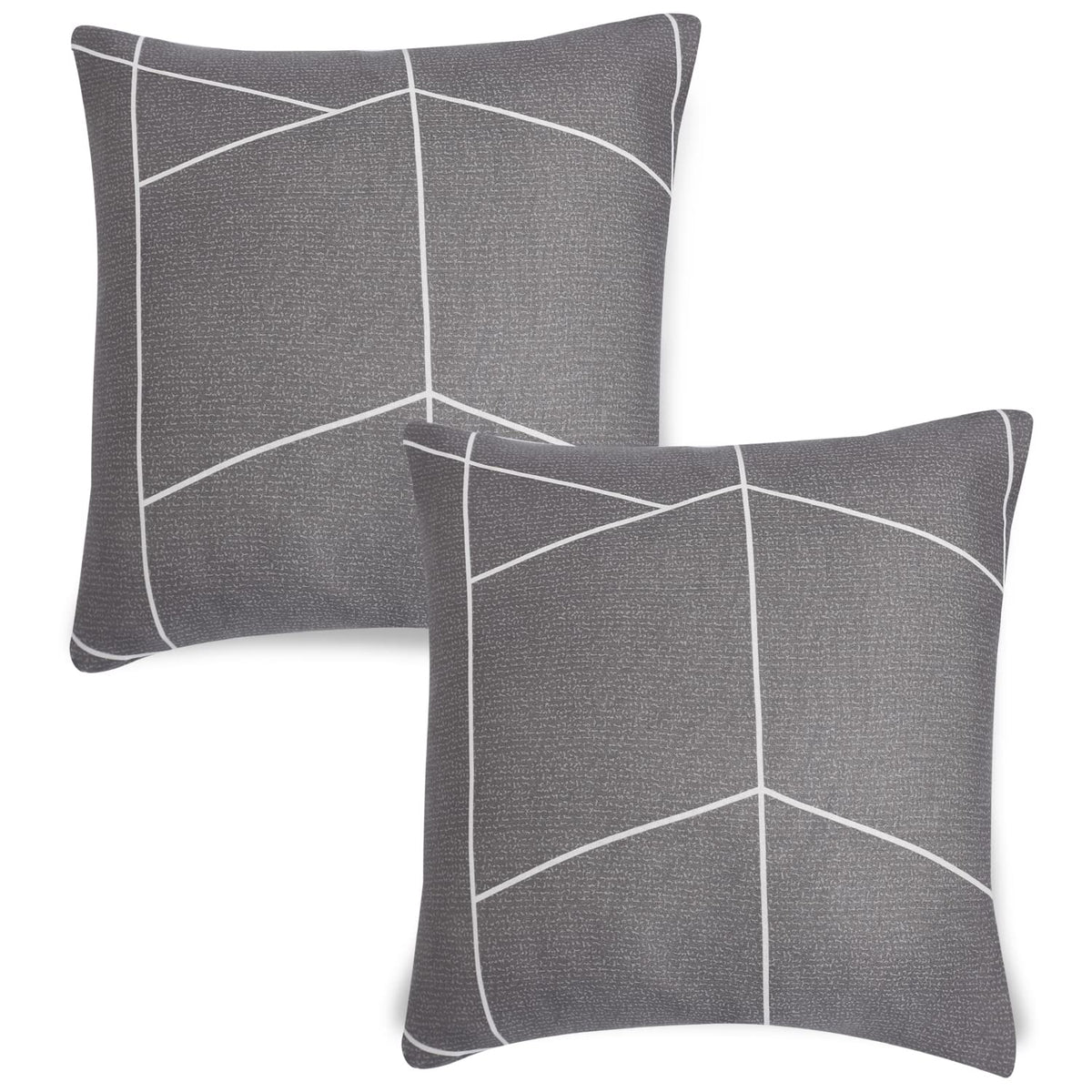 Cute Ash Grey Abstract Printed square pillow covers online