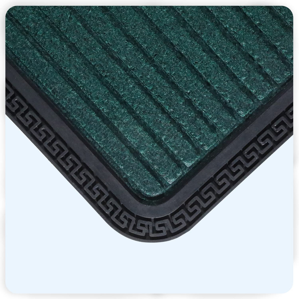 All Purpose Doormat with Rubber Backing, Thick mat for Outdoor and Indoor use, Green