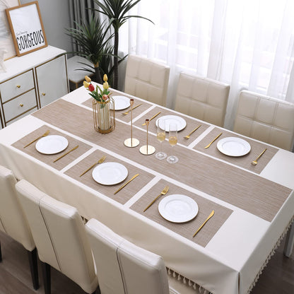 PVC Dining Table Mats, Beige
