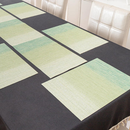GradientHue PVC Mats for Dining Table - Meadow Mist